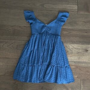 Charmed Hearts Smocked Ruffle Sleeve Dress